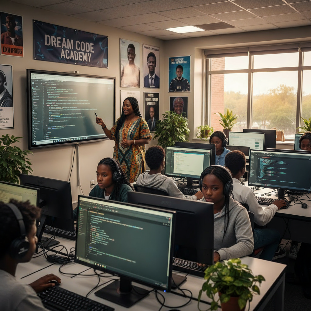Students Learning at Dream Code Academy